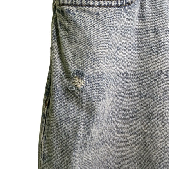 Frame Women’s Denim Blue Straight Jeans Le Slouch Casual Distressed Sz 32 - Picture 10 of 14